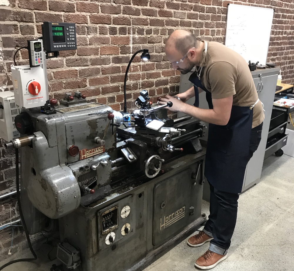 Trevor on Lathe
