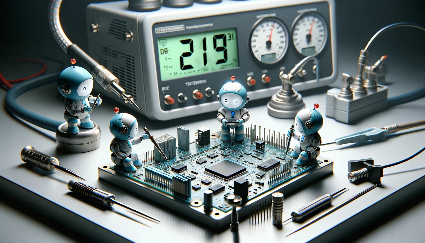 AI Generated Tips for Building a PCB Test Fixture Image