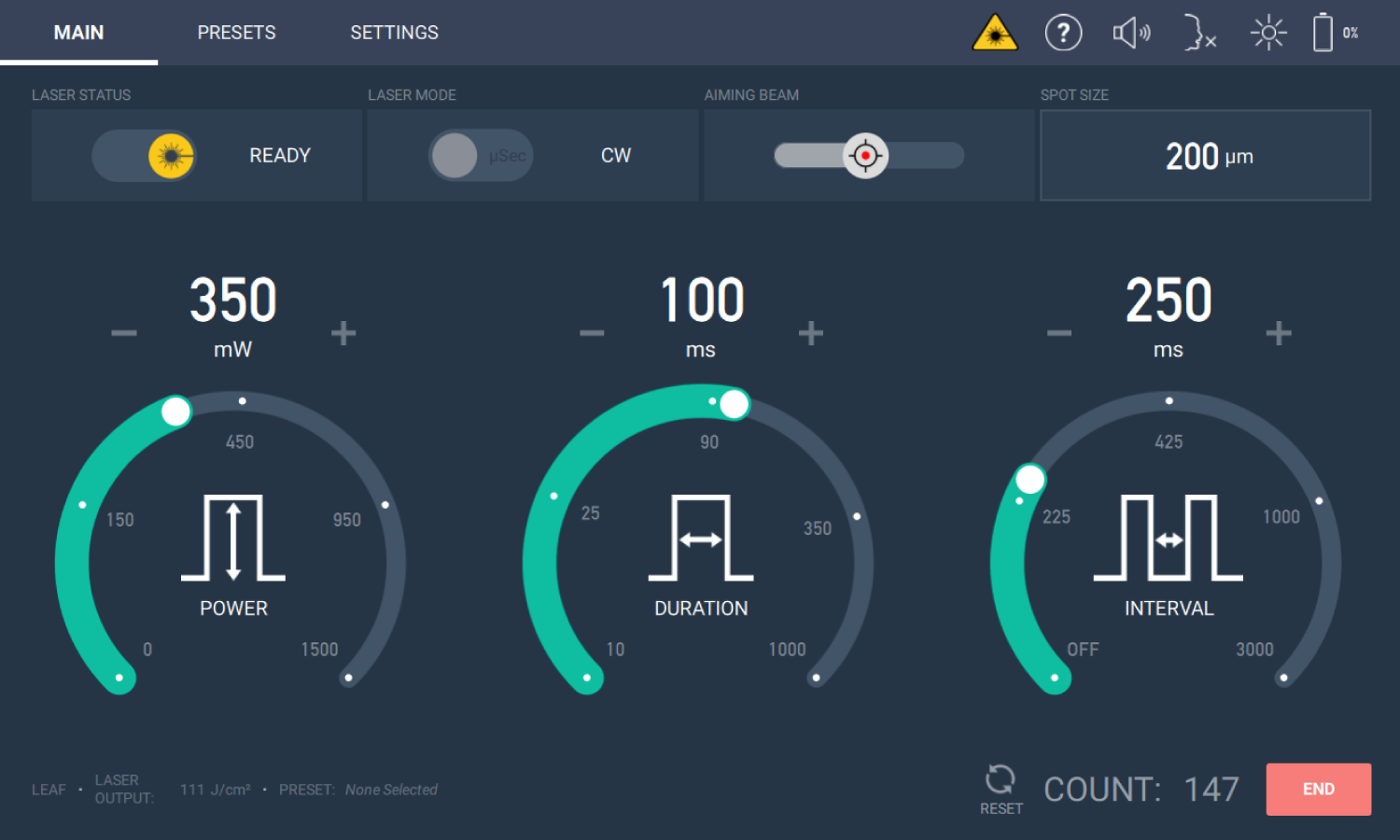 Norlase GUI
